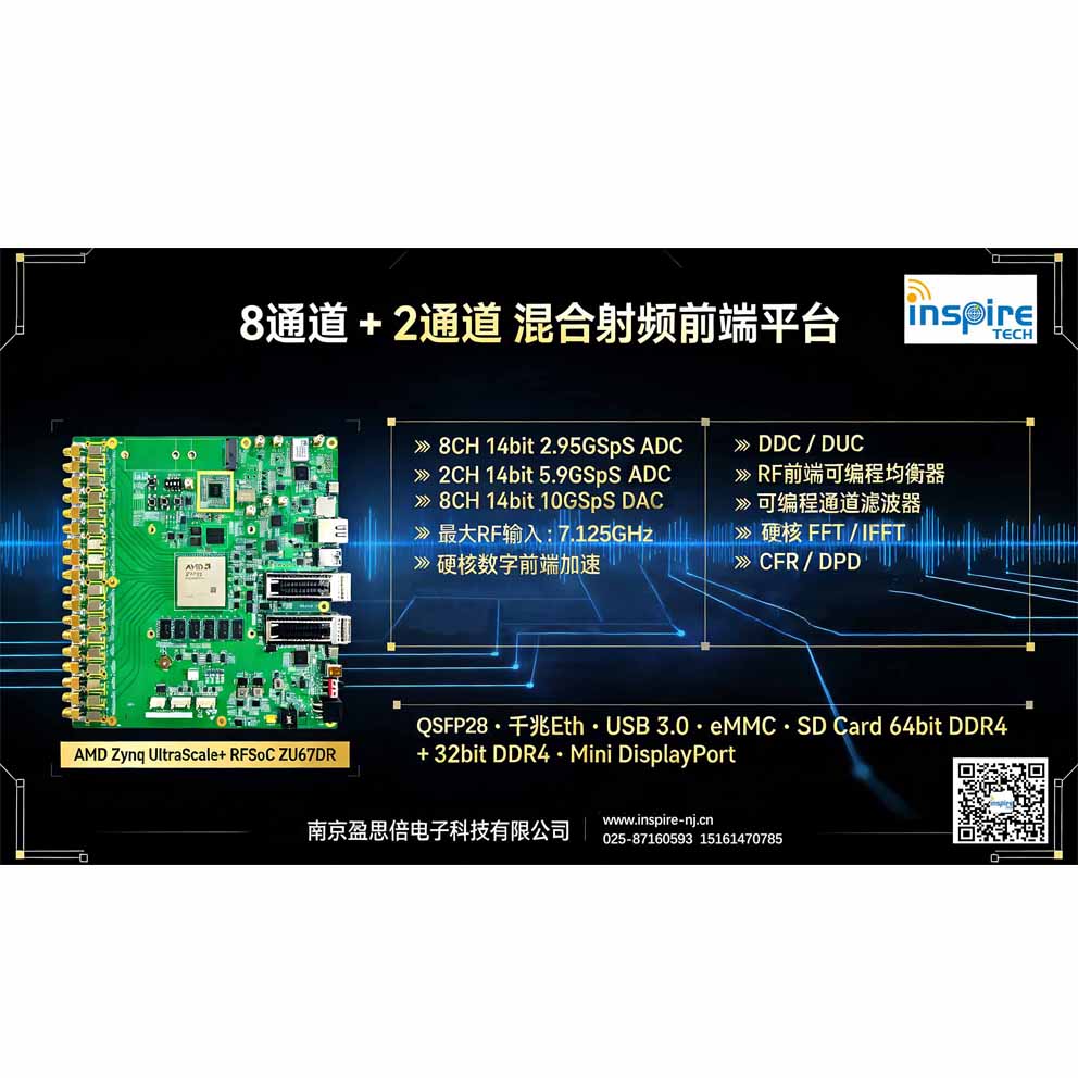 基于RFSoC ZU67DR的高性能信号处理平台